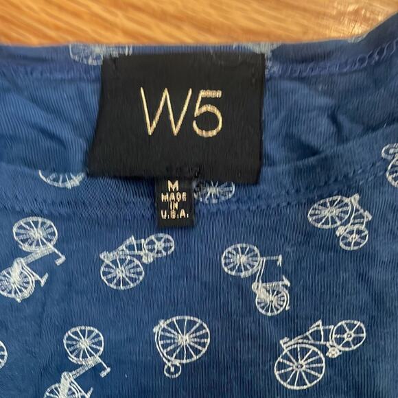 W5 short sleeved blue bicycle short sleeved top size medium - Picture 5 of 6